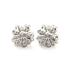 Brass Pave Clear Cubic Zirconia Beads KK-P243-07P-1