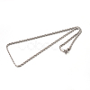 Tarnish Resistant 304 Stainless Steel Rope Chain Necklaces STAS-M174-009P-A-2