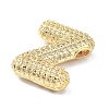 Rack Plating Brass Micro Pave Cubic Zirconia Pendants KK-Q790-01Z-G-2