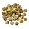 Spray Painted Natural Akoya Shell Charms LS-SHEL-F007-15A-04-1