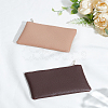 2Pcs 2 Colors PU Leather Zipper Pouches ABAG-LP0001-83C-1