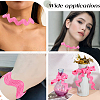 9 Yards Polyester Wavy Fringe Trim Ribbon OCOR-XCP0002-96-4