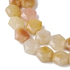 Natural Topaz Jade Beads Strands G-K359-C19-01-4