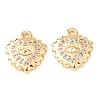 Brass Micro Pave Cubic Zirconia Pendants KK-A284-03G-1