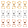 60Pcs 3 Colors 201 Stainless Steel Linking Rings STAS-UN0036-94-1