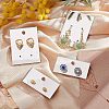 Fingerinspire 4Pcs 2 Style Acrylic Earring Display Hanging Card EDIS-FG0001-42-5