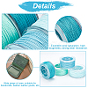 PandaHall Elite 4 Rolls 4 Colors Round Waxed Polyester Cord YC-PH0002-38B-4