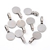 Tibetan Style Alloy Glue On Flat Pad Pendant Bails LS-TIBEP-1124-AS-FF-5
