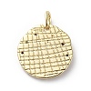 Brass Micro Pave Cubic Zirconia Pendants ZIRC-G157-03B-01G-2