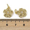 Brass Micro Pave Cubic Zirconia Pendants KK-I358-063G-F-3