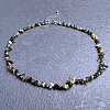 Natural Multicolor Tourmaline Chip Beaded Necklaces for Women IW6789-49-1