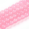Baking Paint Imitation Jade Glass Round Bead Strands DGLA-Q021-6mm-03-1