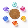 Transparent Acrylic Beads TACR-S154-15B-3