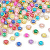 200Pcs 20 Colors Alloy Rhinestone Cabochons FIND-TA0006-32-3