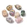 Transparent Epoxy Resin Pendants BSHE-R100-01A-1