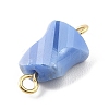 Electroplated Glass Connector Charms PALLOY-JF02205-3