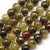 Natural Green Garnet Beads Strands G-G661-8mm-1