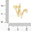 Brass Micro Pave Clear Cubic Zirconia Pendants CU-CBA7939-01W-G-3