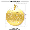 304 Stainless Steel Pendants STAS-OY001-43G-2
