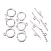 Tibetan Style Toggle Clasps X-TIBE-A12208-S-NR-1