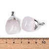 Natural Quartz Crystal Pendants G-N360-05P-01-3
