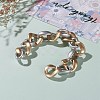 Handmade Spray Painted CCB Plastic Link Chains AJEW-JB00872-02-3