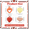 40Pcs 4 Styles Baking Paint Acrylic Pendants OACR-YW0004-48-2