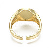 Brass Enamel Cuff Rings X-RJEW-S044-136-NF-4