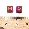 Opaque Acrylic Beads OACR-H046-01B-3
