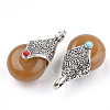 Tibetan Style Resin Pendants RESI-T022-16-3