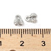 Flower Brass Bead Tips KK-M326-10P-4