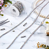 PVC & Rhinestone Shoelace DIY-DC0003-43B-3