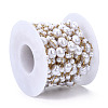 ABS Plastic Pearl Beaded Chains CHS-N003-15-2