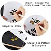 10Pcs 10 Styles PP Plastic Hollow Out Drawing Painting Stencils Templates DIY-GF0007-35-6