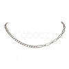 304 Stainless Steel Mixed Link Chain Necklaces NJEW-JN05851-2