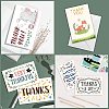 SUPERDANT Rectangle with Marine Life Pattern Thank You Theme Cards DIY-SD0001-06-3