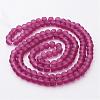 Baking Paint Transparent Glass Bead Strands X-GLAA-S031-6mm-39-2