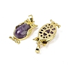 Natural Amethyst Pendant KK-F887-02G-03-2
