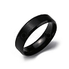 PVD Vacuum Plating Matte Style 304 Stainless Steel Wide Band Finger Rings for Women Men RJEW-WH0009-14D-EB-1