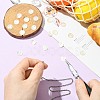 20Pcs Natural Shell Flat Round with Engraved Cherry Charms SHEL-CJ0001-36-5