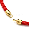 Nylon Cords Bracelet Makings Fit for Connector Charms AJEW-P116-02G-16-2