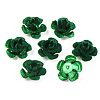 Flocky Aluminum Beads FALUM-S001-001G-2