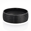 201 Stainless Steel Grooved Finger Ring Settings STAS-WH0047-04EB-1