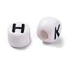 Opaque Acrylic Beads OACR-M020-01B-2