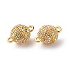 Alloy Rhinestone Magnetic Clasps X-RB-H116-2-M-3