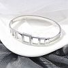 304 Stainless Steel Hinged Bangles for Women BJEW-A011-17P-2