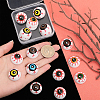 CHGCRAFT 36Pcs 6 Colors Halloween Half Round Plastic Craft Eyes KY-CA0001-47-3