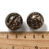 Natural Rhodonite Round Ball Figurines Statues for Home Office Desktop Decoration G-P532-02A-13-3