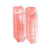 Watermelon Stone Glass Pointed Pendants G-D460-01R-2