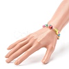 Handmade Polymer Clay Beads Stretch Bracelets for Kids BJEW-JB06326-02-3